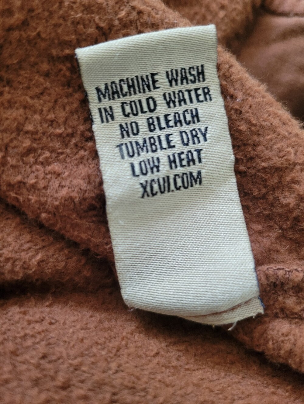 NWT Wearables XCVI Fleece Funnel Neck Longcoat Zip Front Brown Cinch Hem LG - Picture 16 of 16